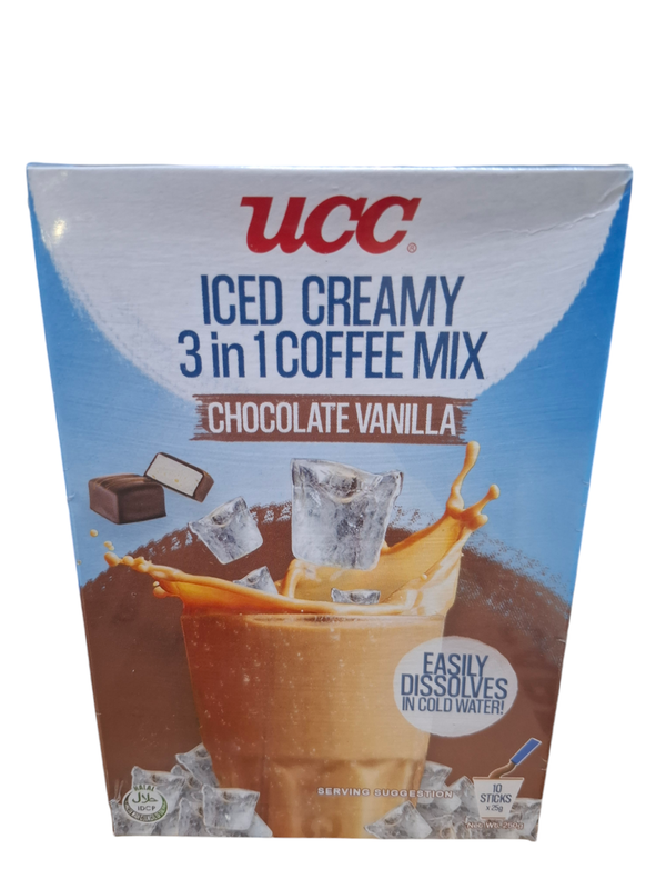 UCC 3IN1 COFFEEMIX CHOCOLATE VANILA 10X 25g