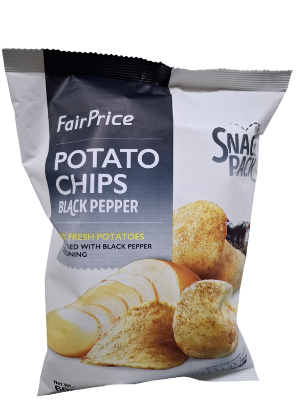 Fair Price Potato Chips Black Pepper Snack Pack 60g