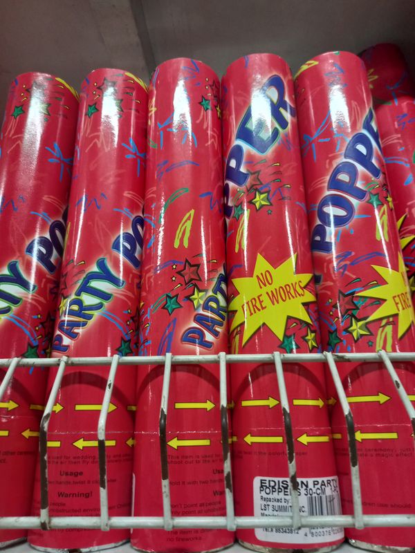 Edison party poppers 30cm