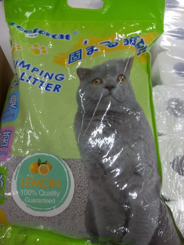 Comforcat clumping cat litter 5L (lemon)