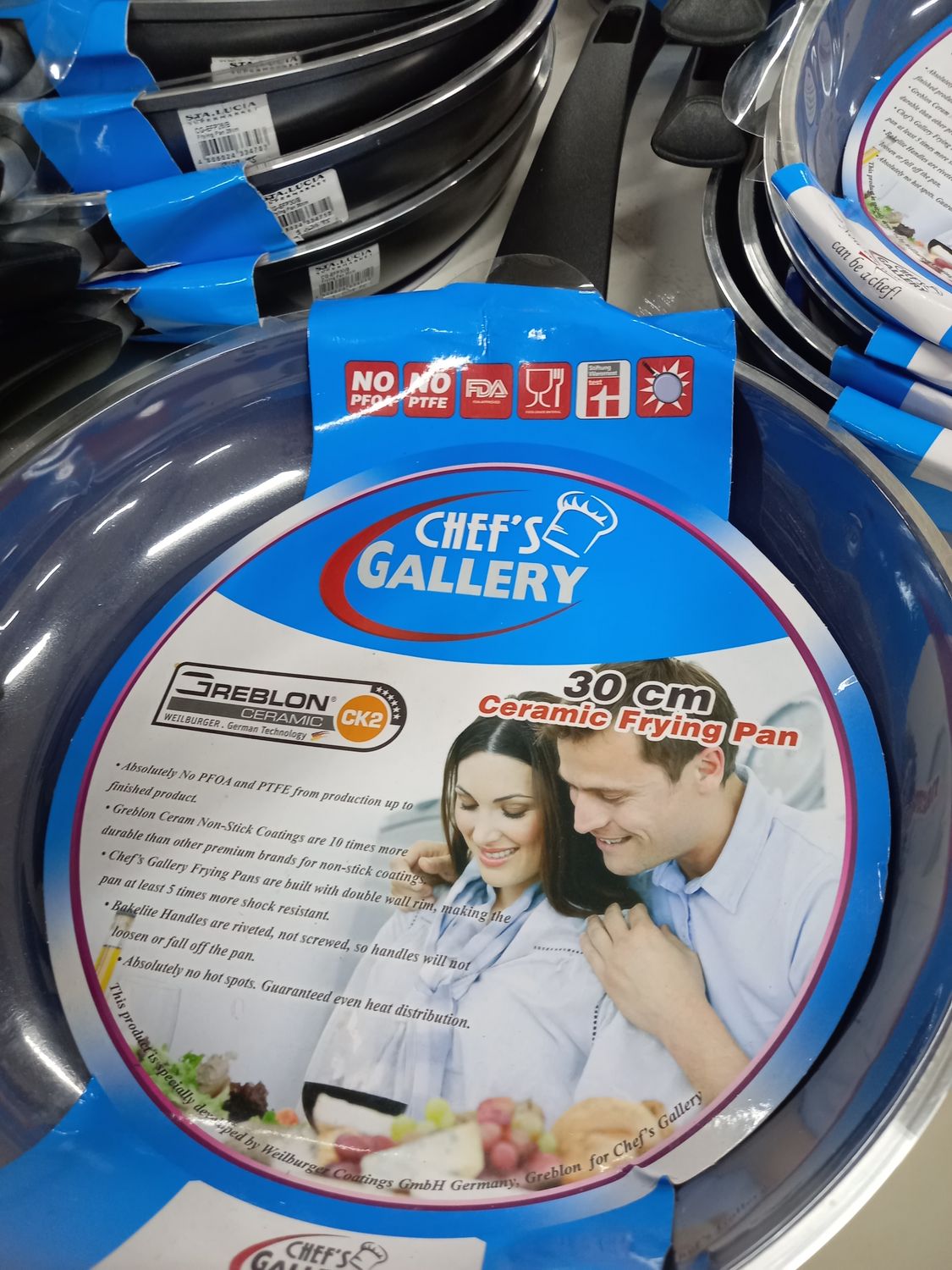 Chef's gallery 30 cm ceramic frying pan