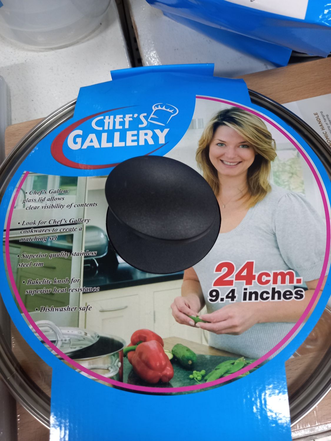 Chef's gallery glass lid 24cm