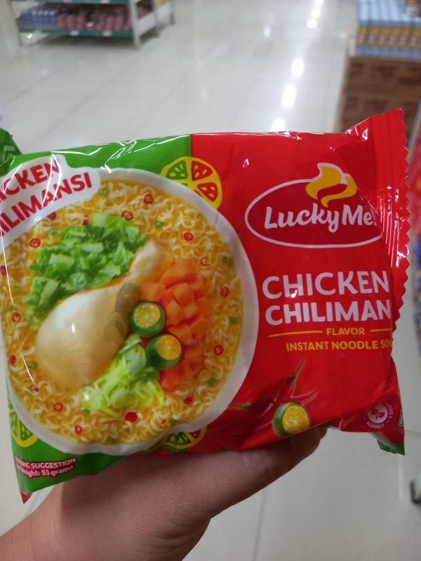Lucky me noodles chicken chilimansi