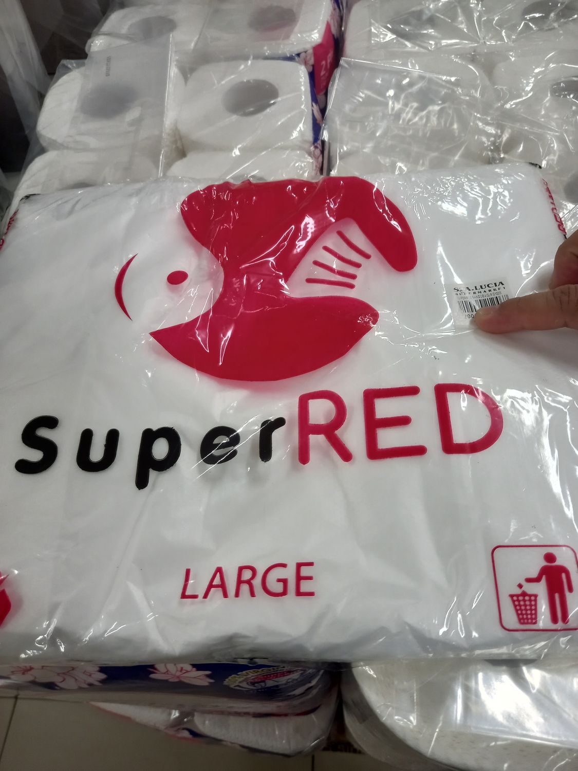 Super red sando bag Large