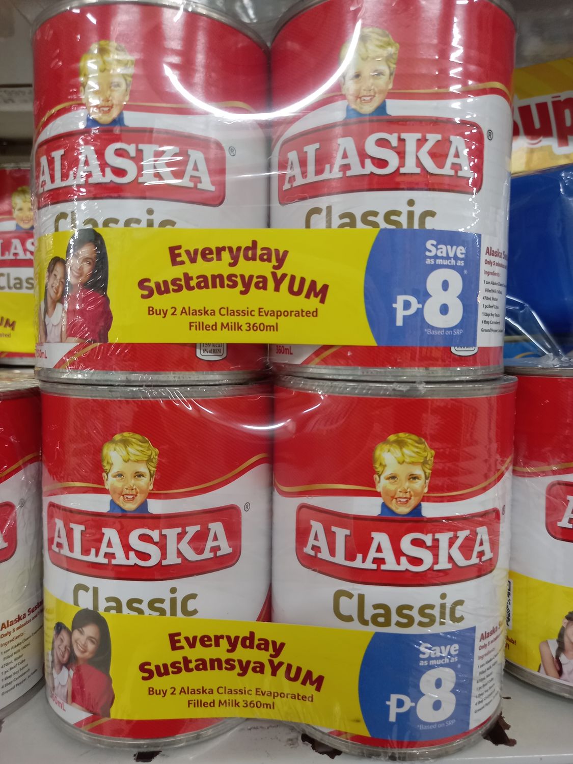 Alaska Classic Evaporated Filled Milk (2 Packs x 360mL)