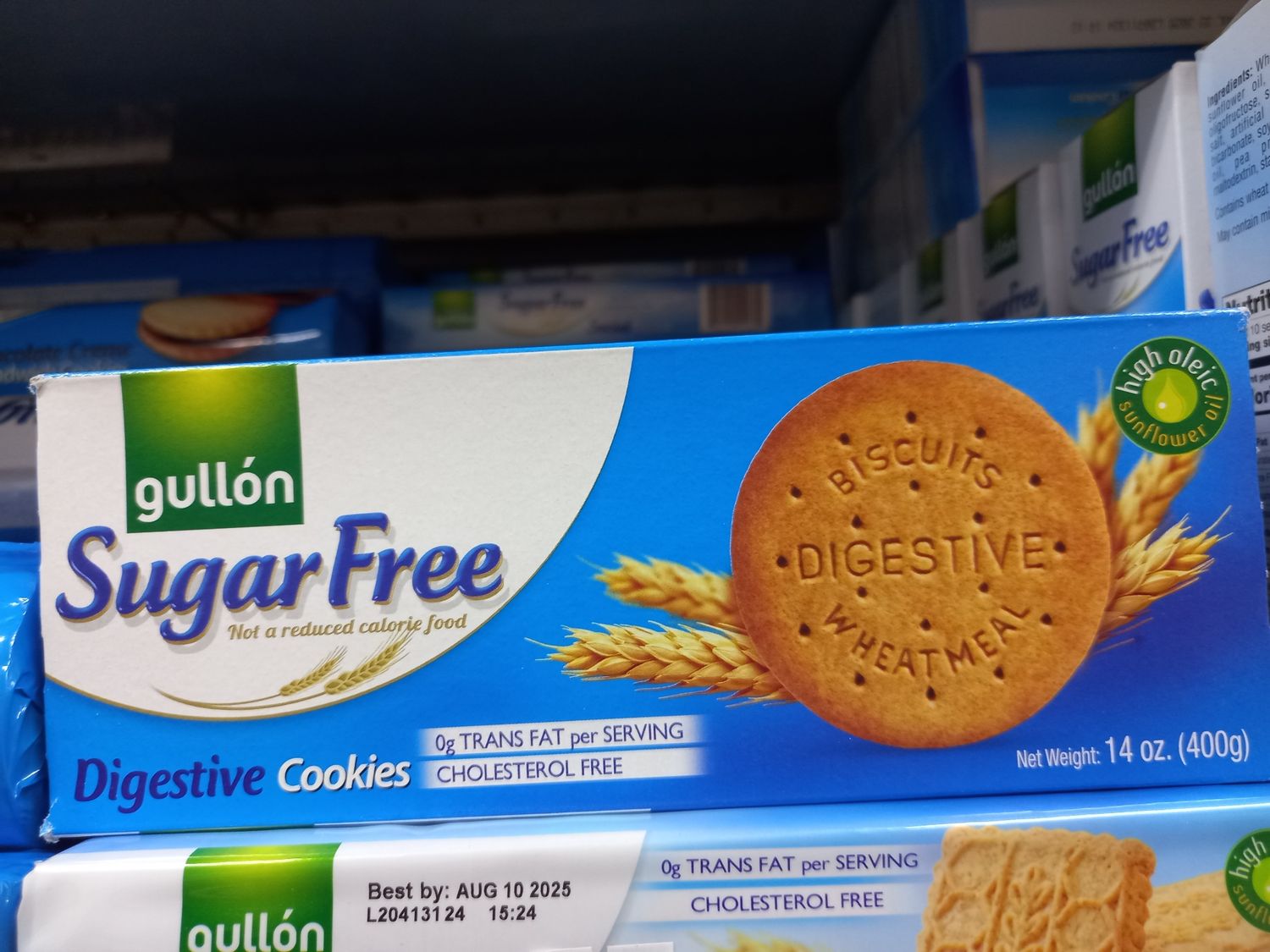 Gullon sugar free digestive cookies 400g