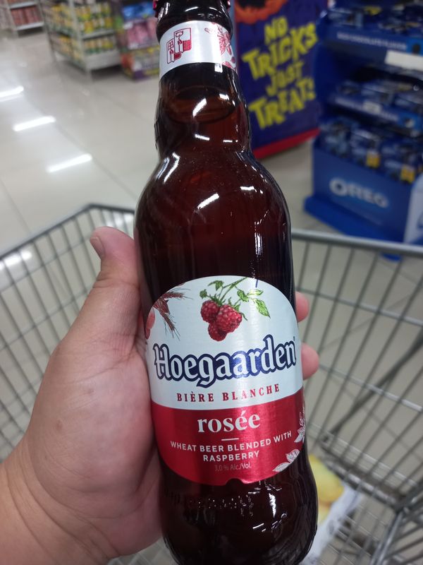 Hoegaarden Biere Blanch Rosee Wheat Beer Blended with Raspberry 248mL
