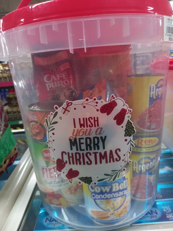 Christmas Basket Pail Bucket 0010