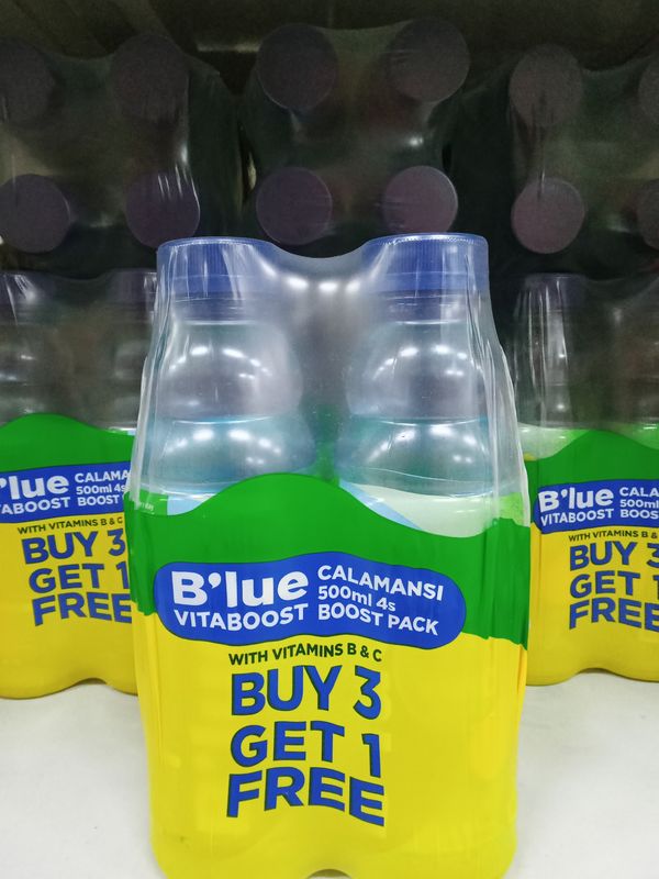 B&#39;lue Vitaboost Calamansi (4 Packs x 500mL)