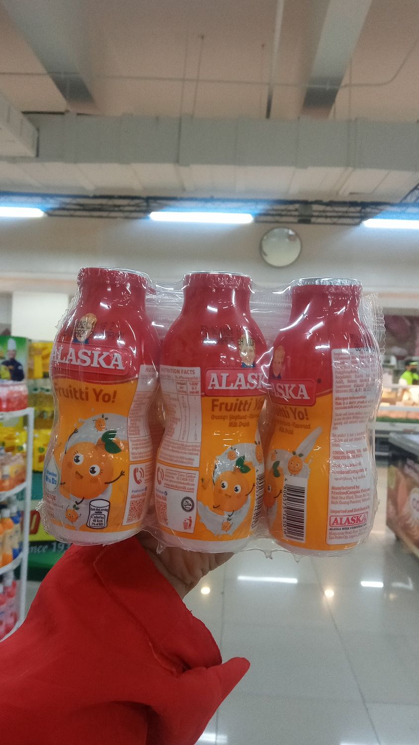 Alaska Fruitti Yo! Orange Yoghurt-Flavored Milk Drink (6 Packs x 80mL)