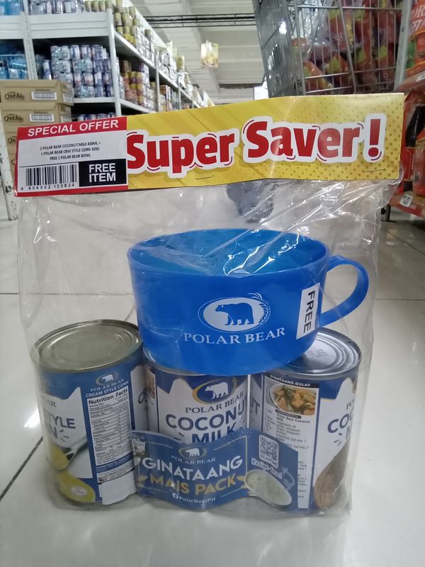 Polar bear Ginataang Mais Pack free Cup