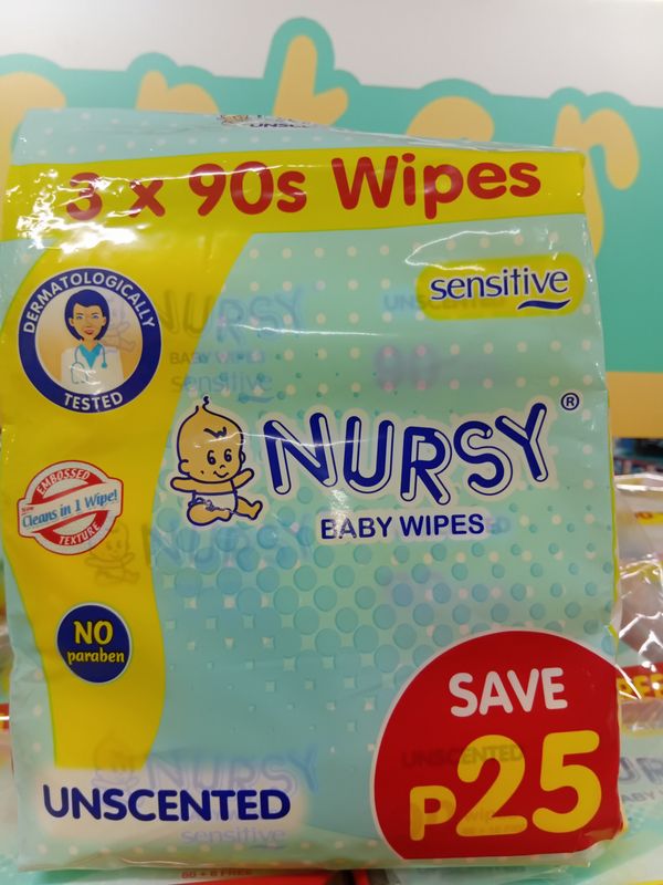 Nursy Baby Wipes Unscented