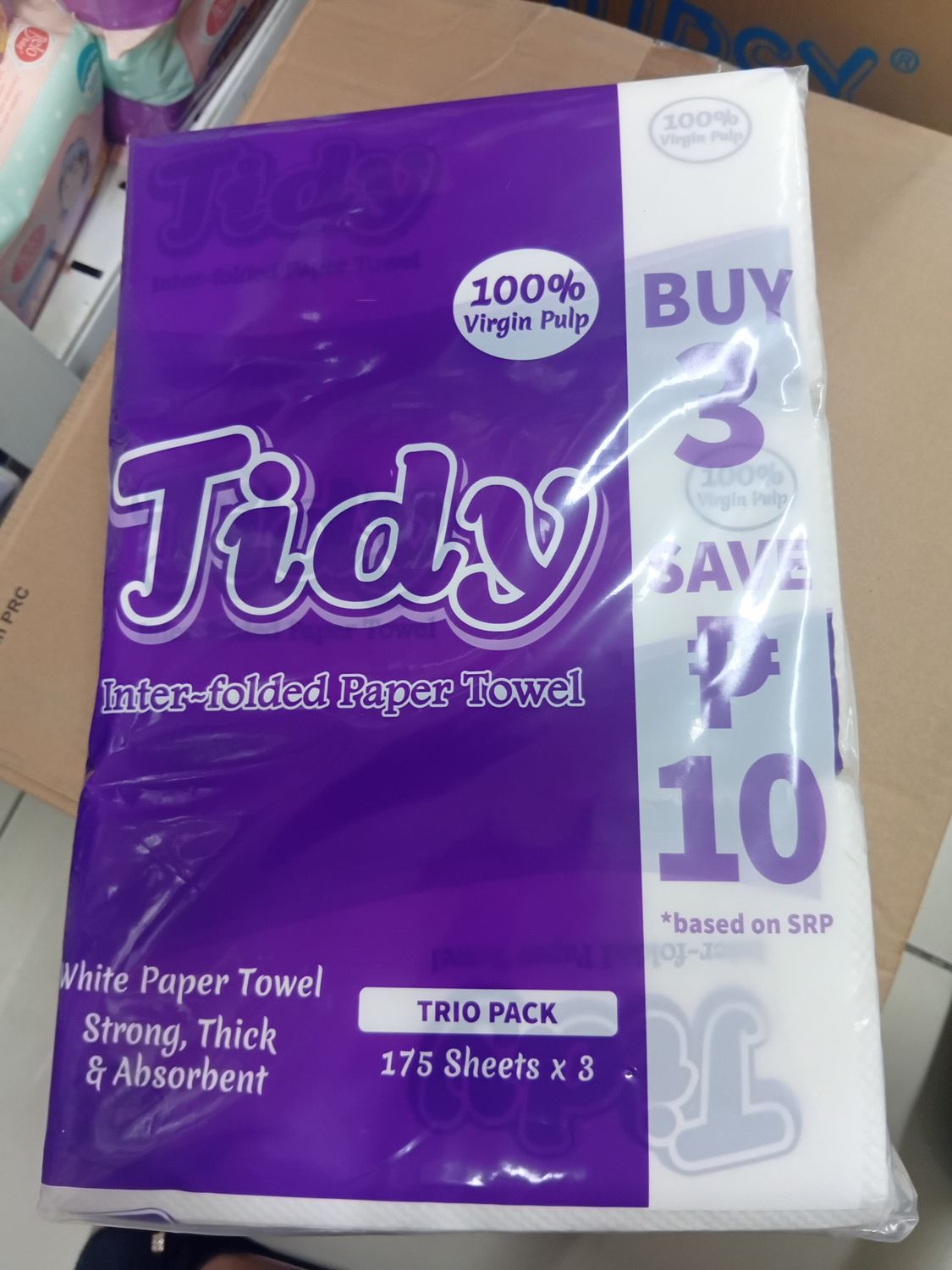 Tidy  Interfolded Paper Towel Trio Pack 175x3s