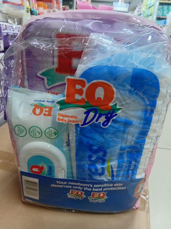 EQ Dry NewBorn Kit Pink Bag