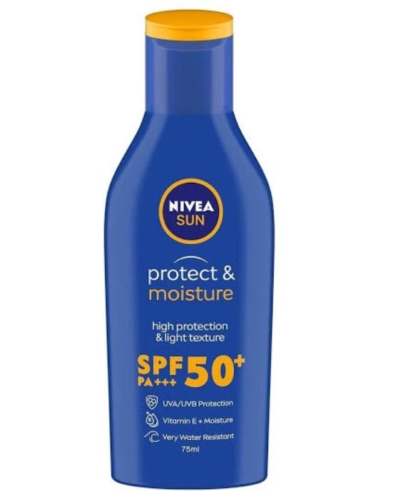 Nivea Protect &amp; Moisture Moisturising Sun &amp; Collagen Protection SPF50 75mL