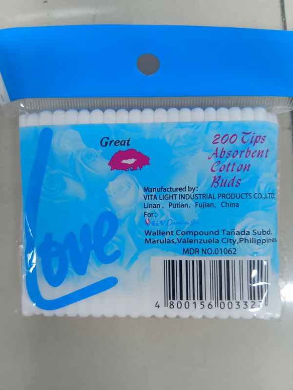 Great Love Cotton Buds 200 Tips