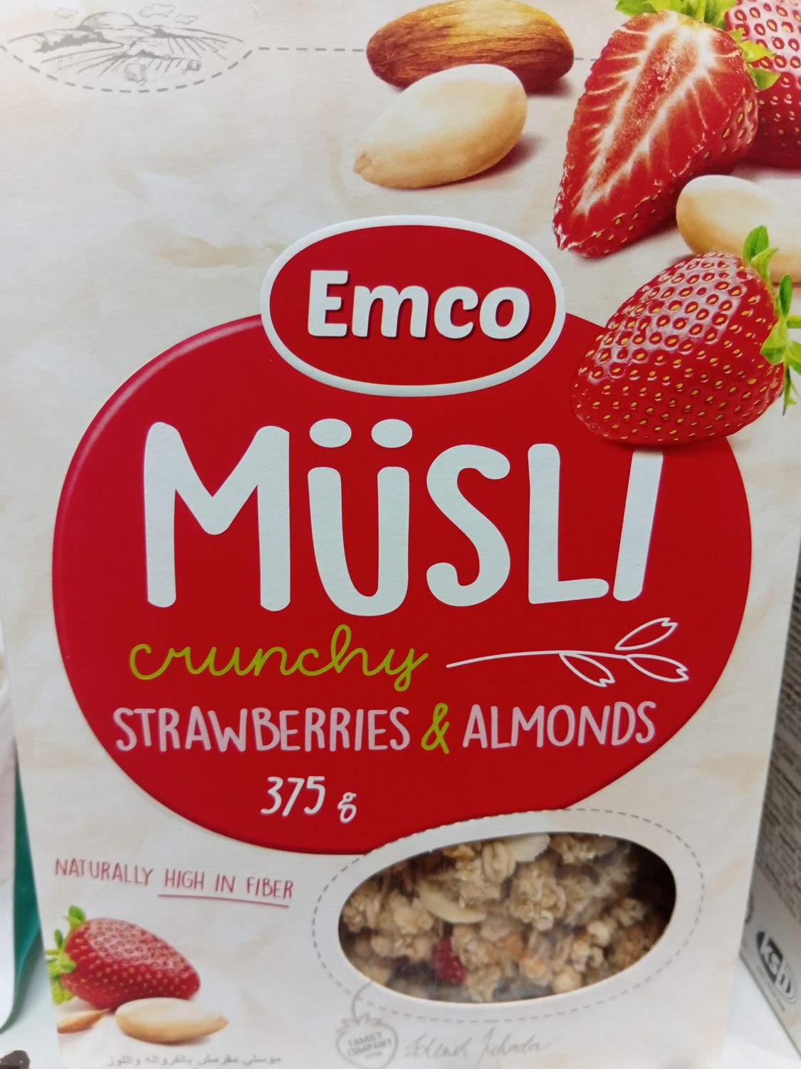 Emco Musli Crunchy Strawberries and Almonds 375g