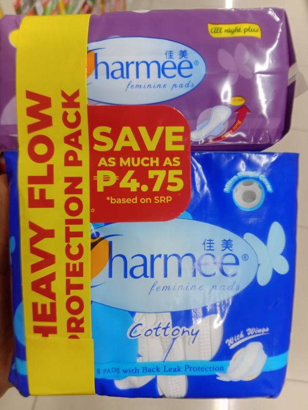 Charmee Heavy Flow Protection Pack with Wings Promo