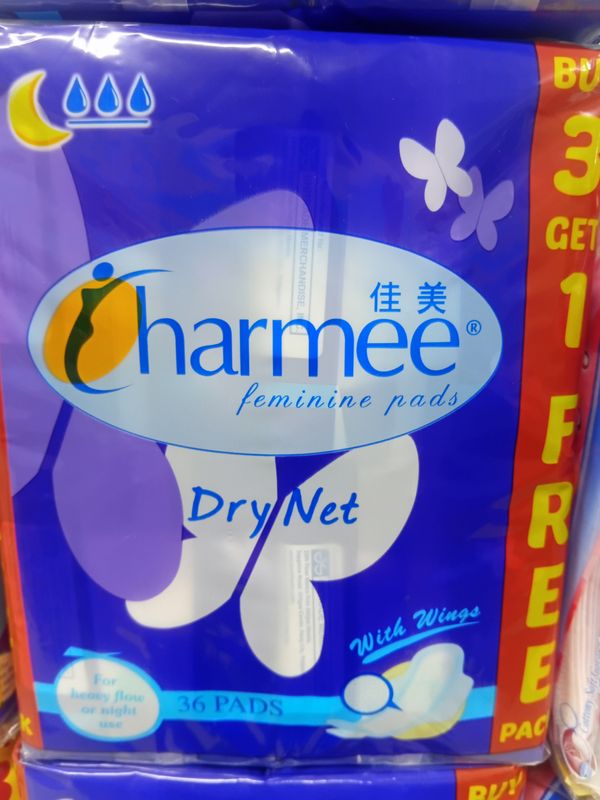 Charmee Dry Net Heavy Flow With Wings 36pads