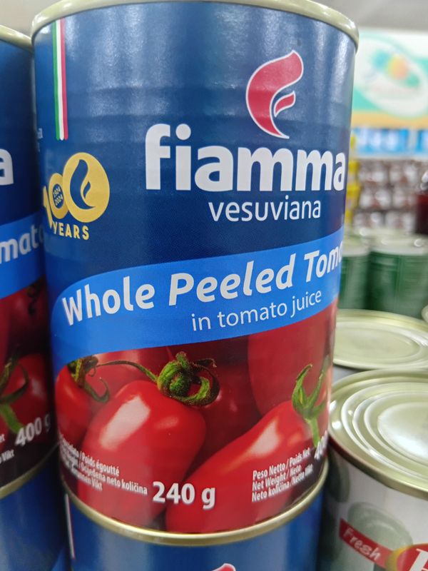 Fiamma Whole Peeled Tomatoes 400g
