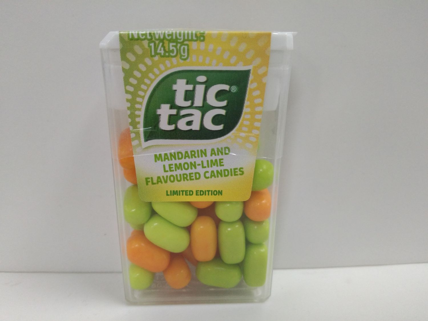 Tic Tac Mandarin and Lemon-Lime Flavoured Candies 14.5g (Limited Edition)