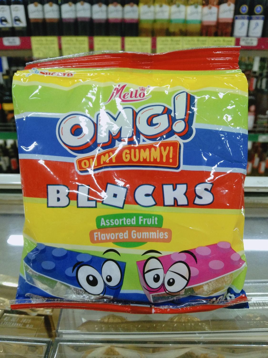 Mello OMG! Oh My Gummy! Blocks Assorted Fruit Flavored Gummies 100g