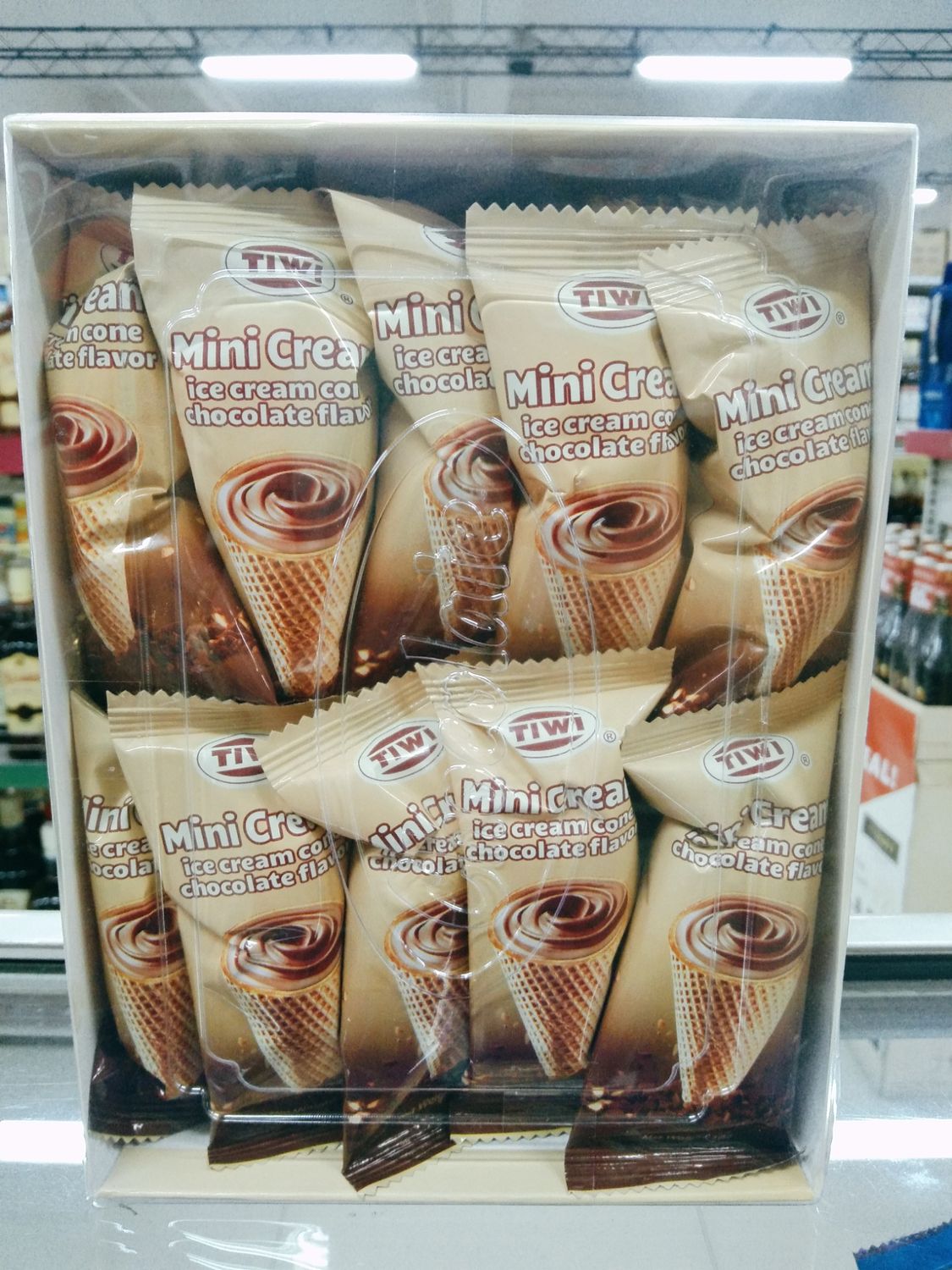 Tiwi Mini Cream Ice Cream Cone Chocolate Flavor (30pcs x 10g)