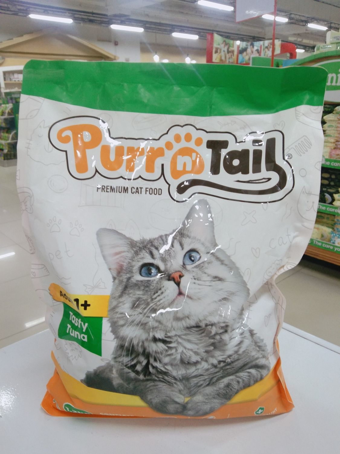 Purr n&#39; Tail Premium Cat Food Adult 1+ Tasty Tuna 1.2kg