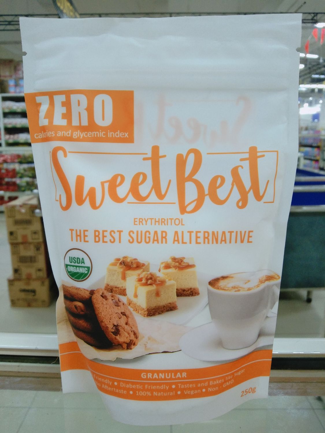 Sweet Best Erythritol The Best Sugar Alternative Zero Calories and Glycemic Index 250g