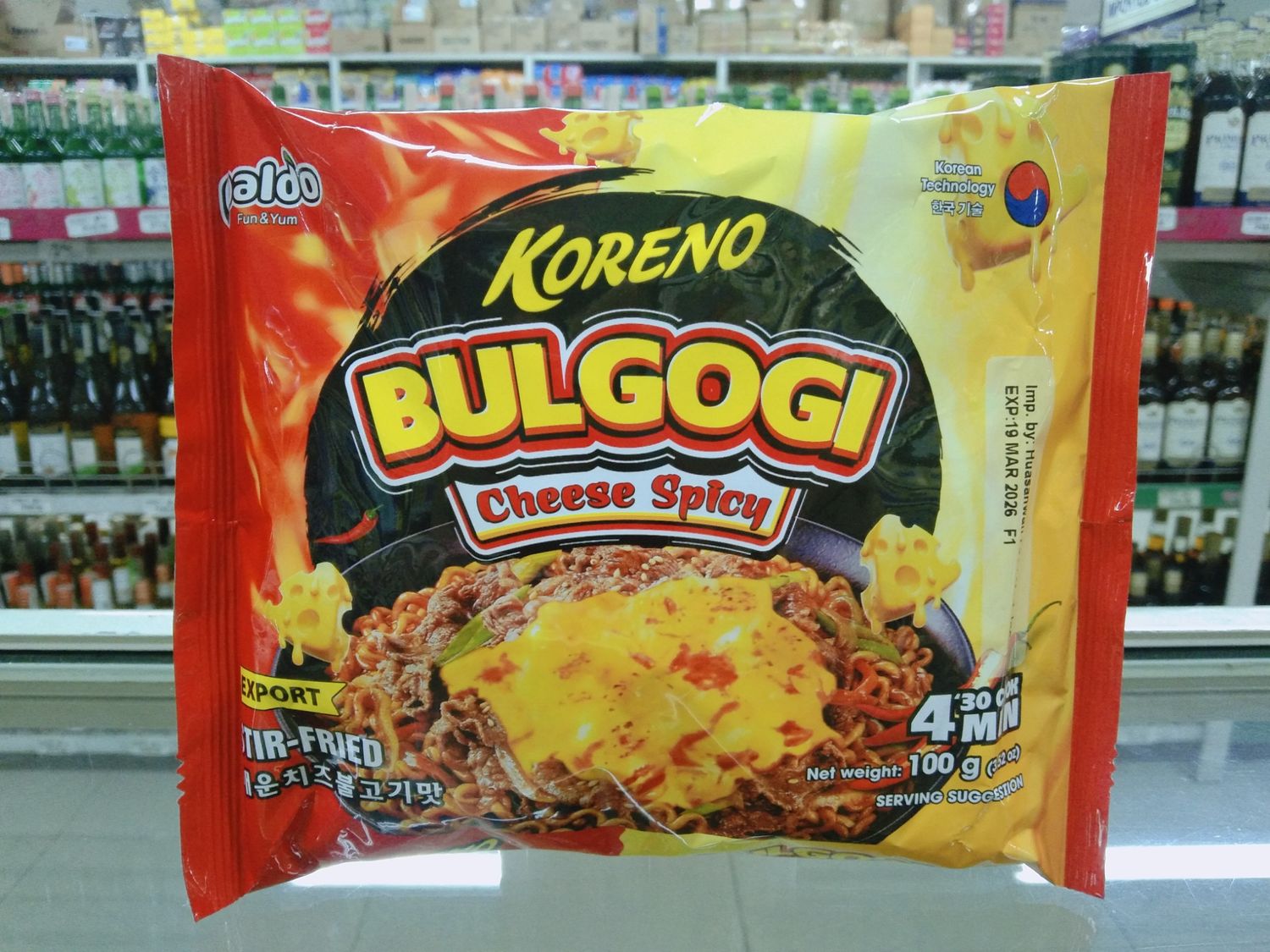 Paldo Koreno Bulgogi Cheese Spicy Stir-Fried 100g