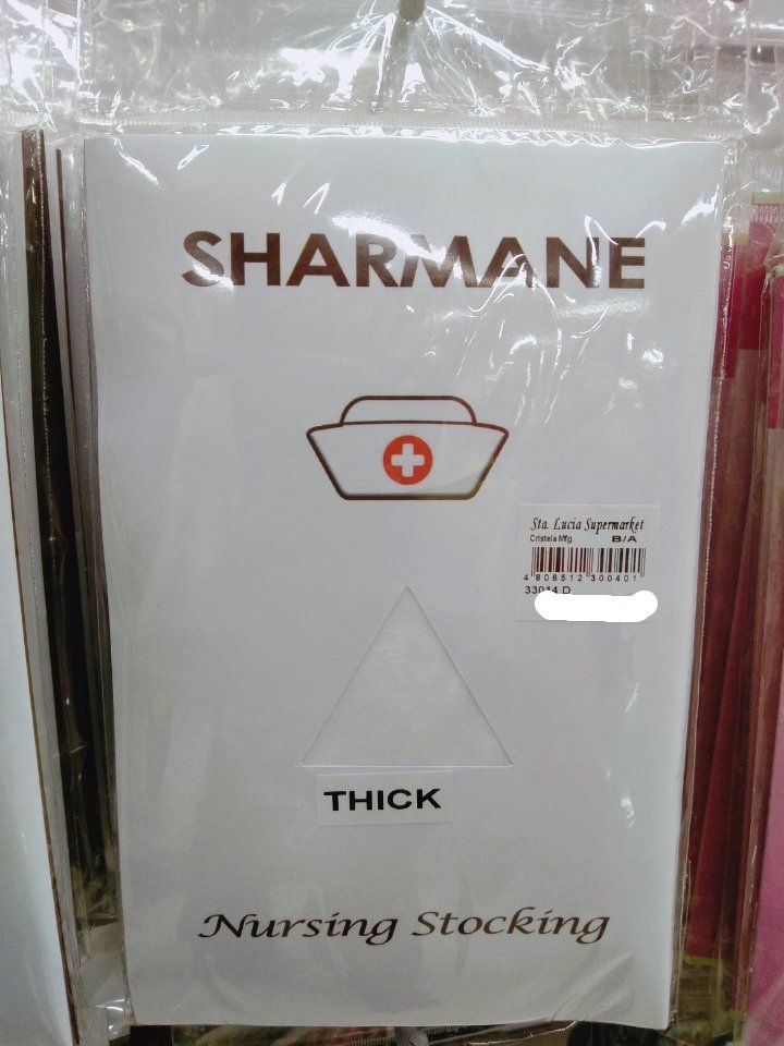 Sharmane Nursing Stocking Thick White