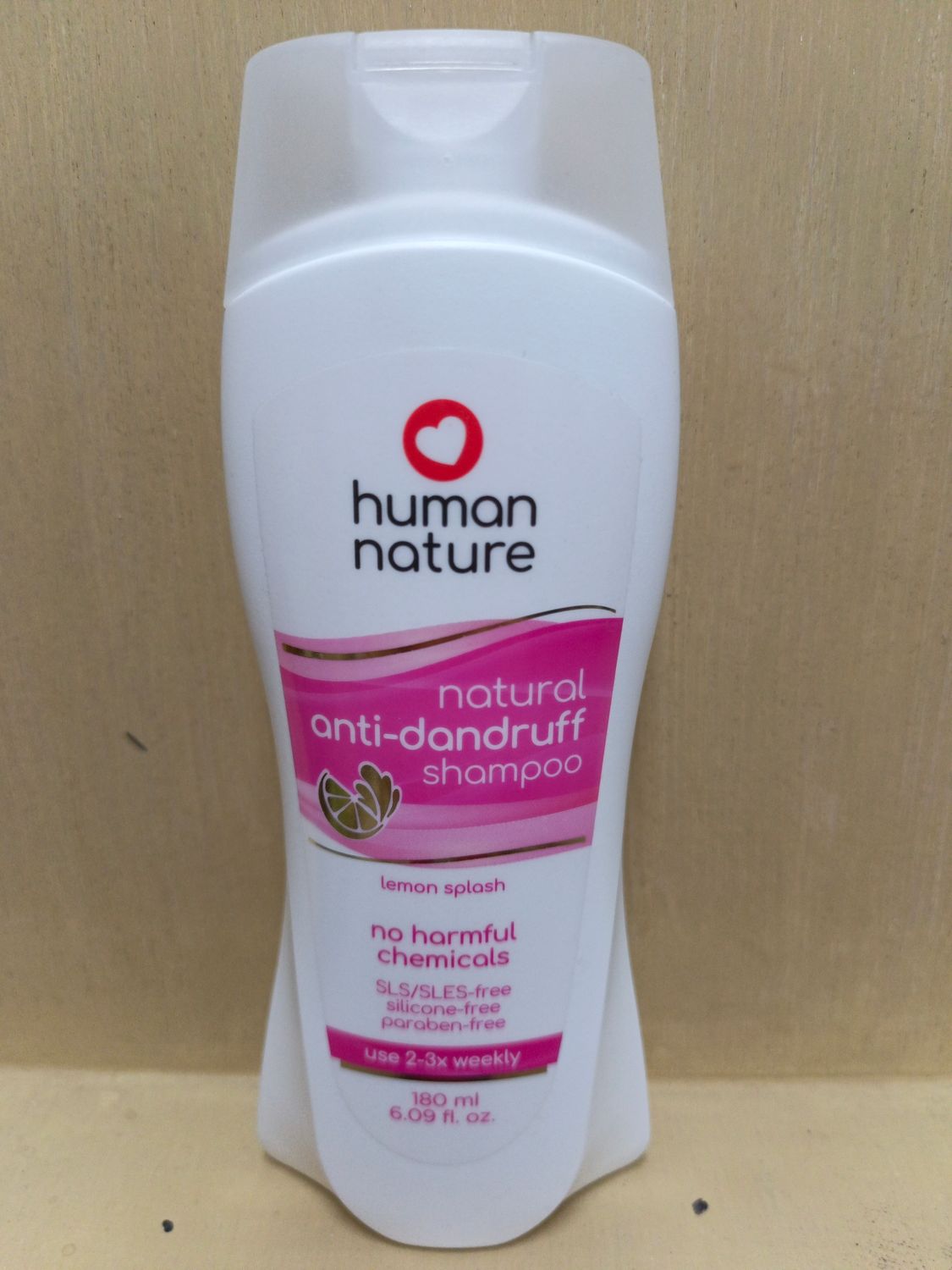 Human Nature Natural Anti-Dandruff Shampoo Lemon Splash 180ml