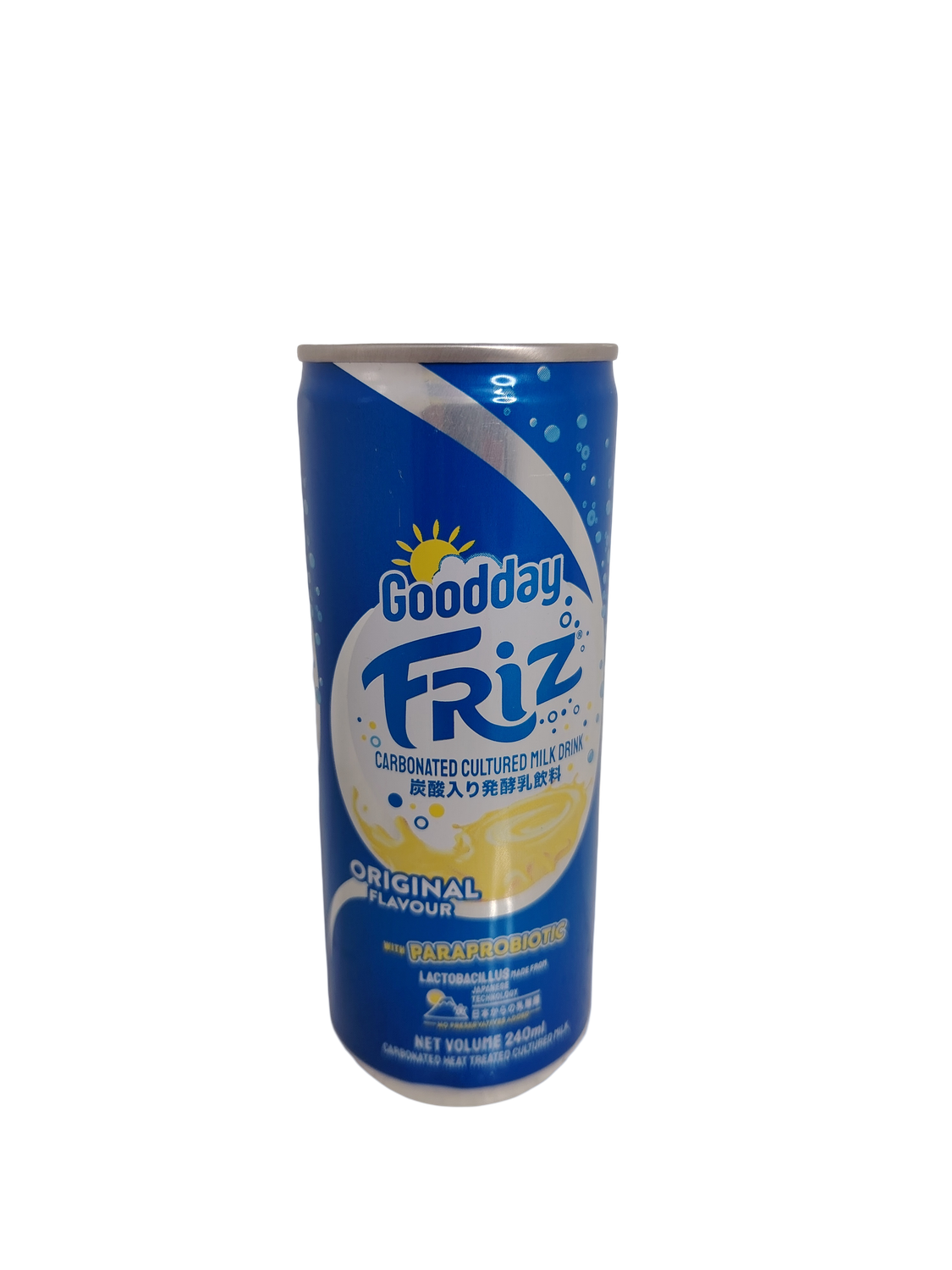 Goodday Friz Carbonated Cultured Milk Drink Original Flavour with Paraprobiotic 240mL