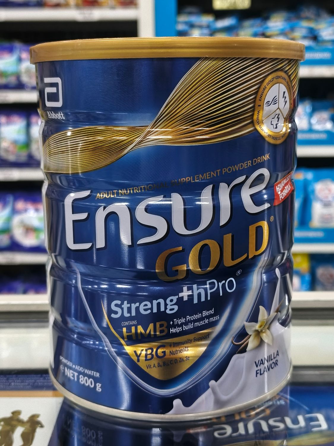 Abbott Ensure Gold Strength Pro Advance Formula Adult Nutritional Supplement Powder Drink Vanilla Flavor 800g