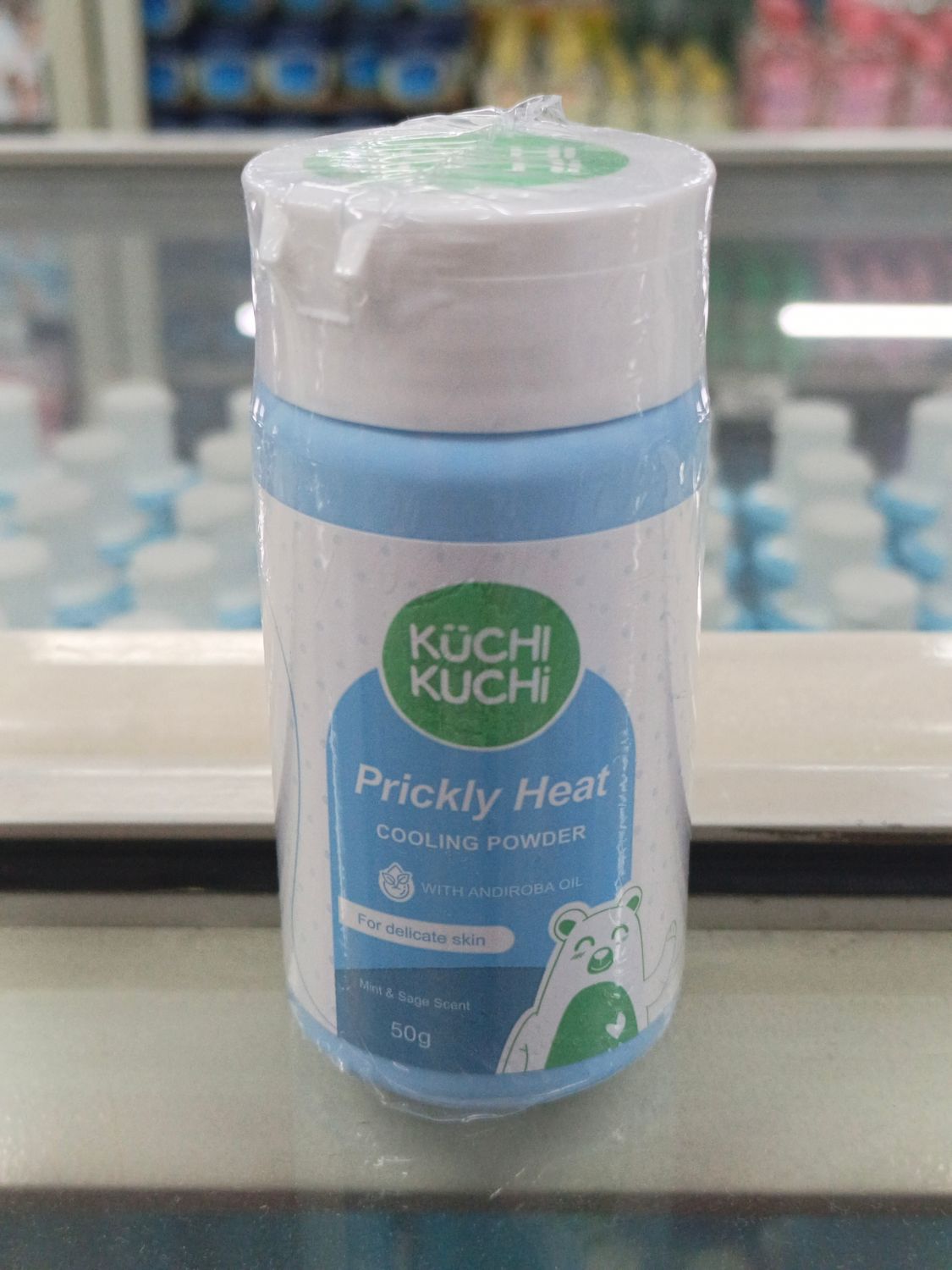 Kuchi Kuchi Prickly Heat Cooling Powder Mint &amp; Sage Scent 50g