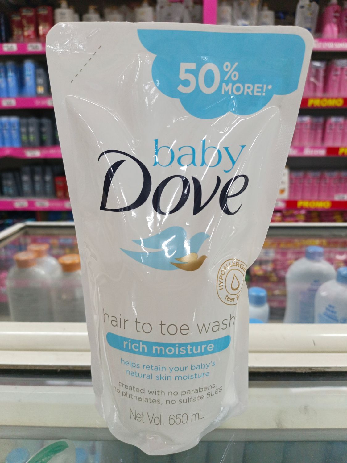 Baby Dove Hair To Toe Wash Rich Moisture 650ml