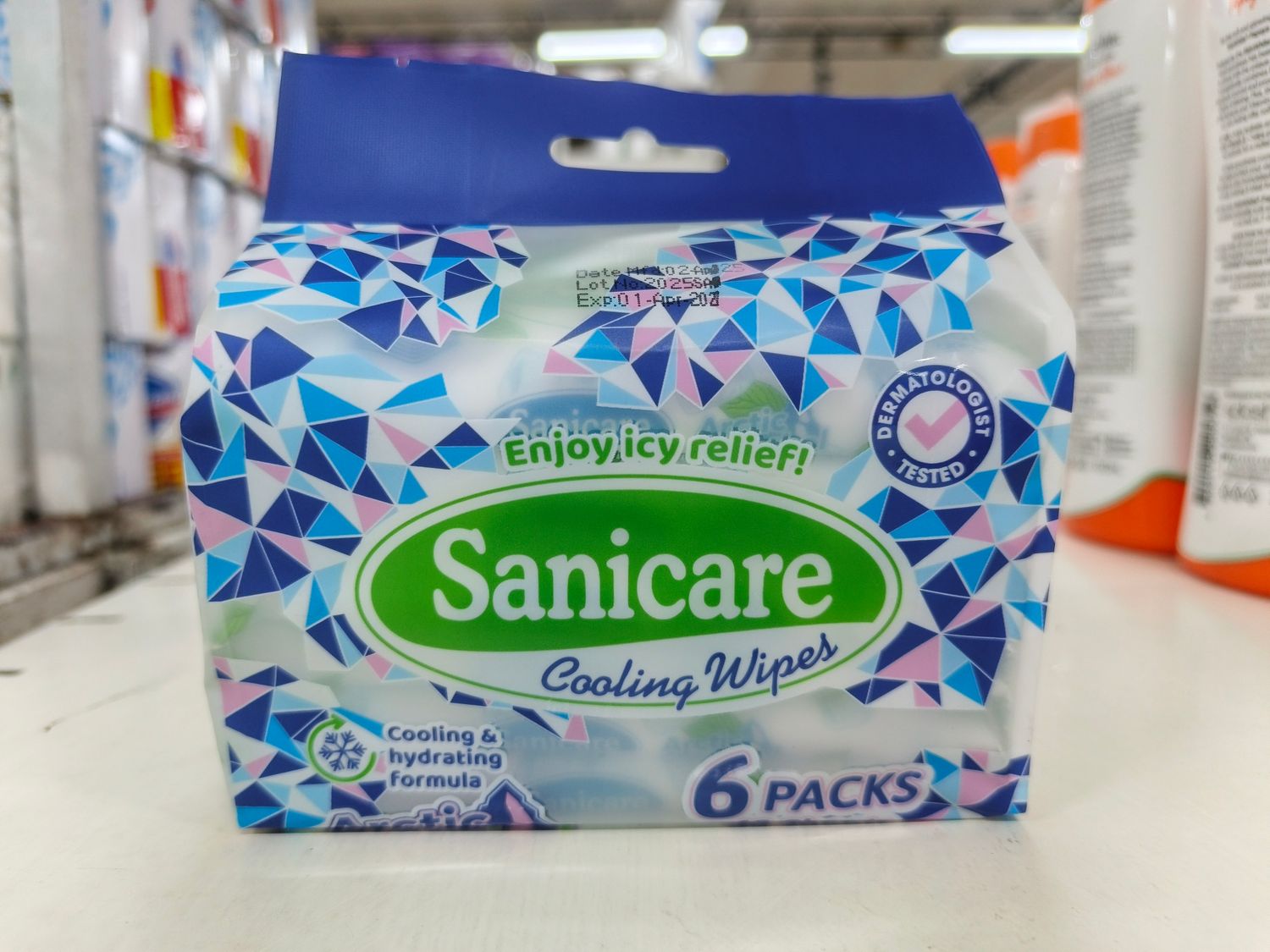 Sanicare Cooling Wipes 6 Packs x 48 Sheets