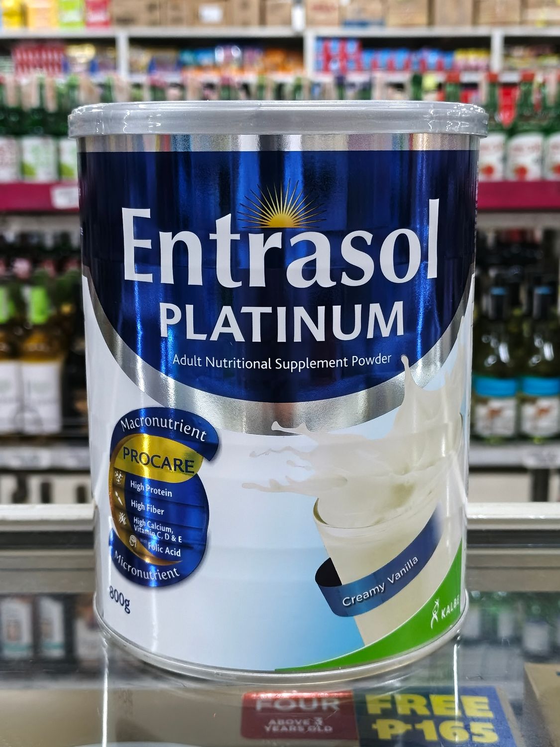 Entrasol Platinum Adult Nutritional Supplement Powder Creamy Vanilla 800g