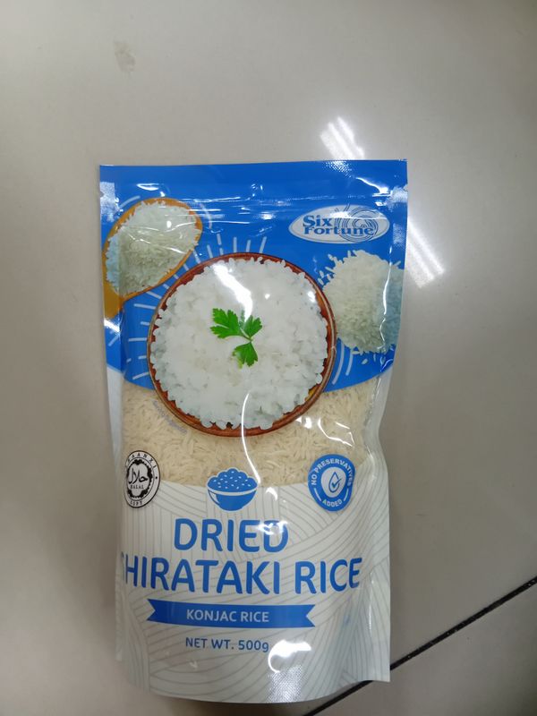 Six Fortune Dried Shirataki Rice 500g