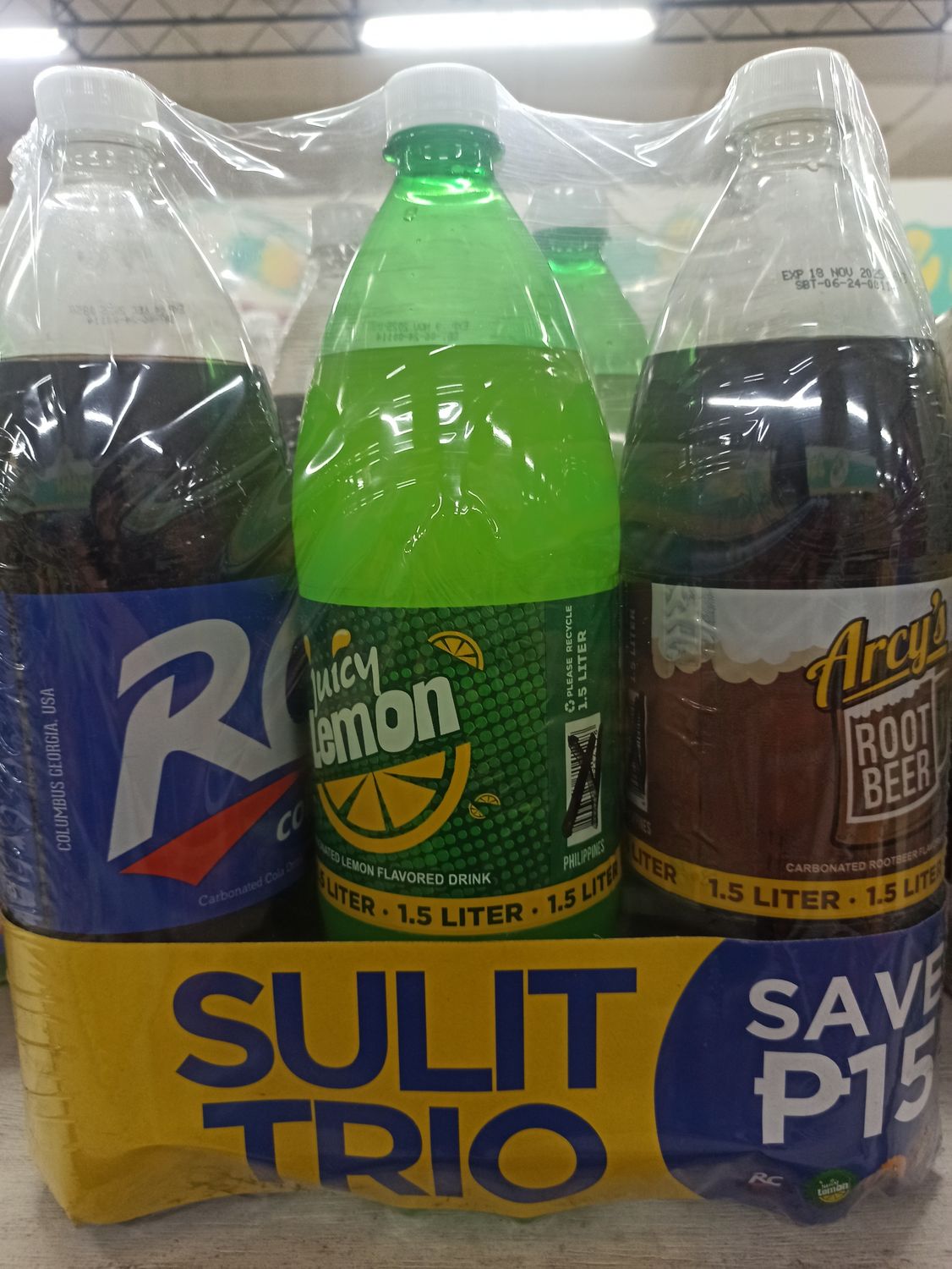 RC+juicylemon+arcysrootbeer 1.5L 3s