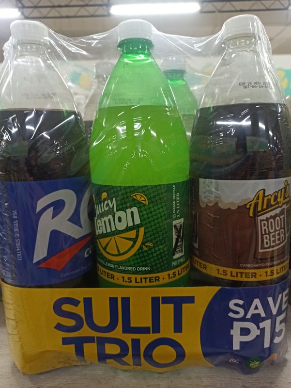 RC+juicylemon+arcysrootbeer 1.5L 3s