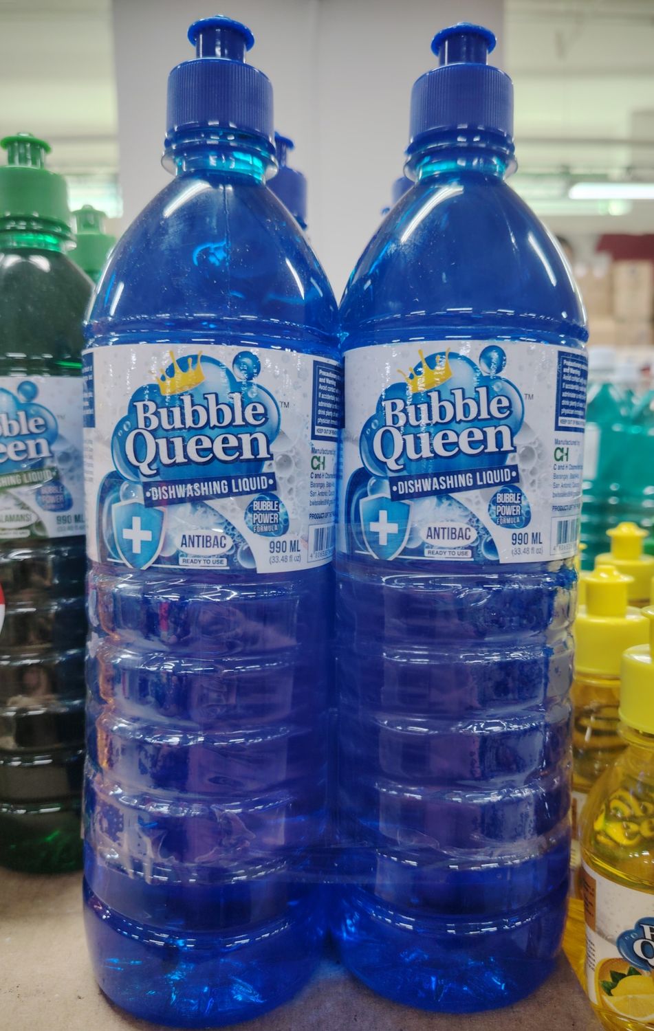 Bubble Queen dishwashing liquid Antibac990ml x 2