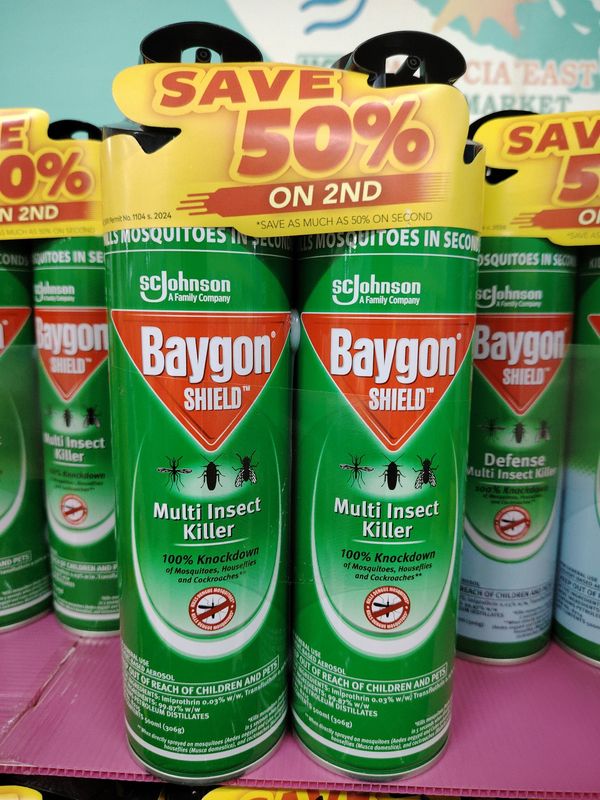 Baygon Shield Mik Aerosol 500ml x2