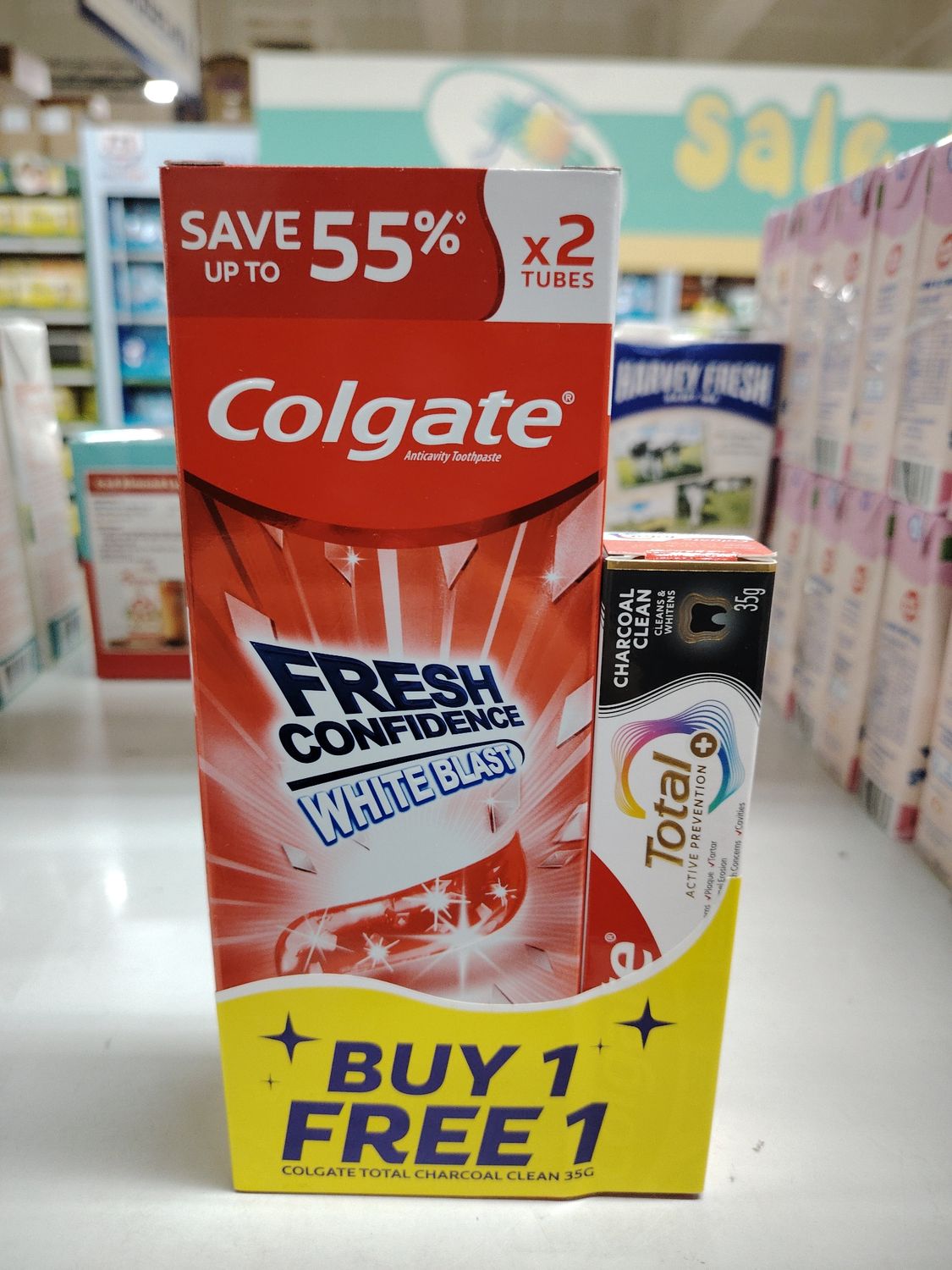 Colgate Spicyfresh 150g + total CC 35g