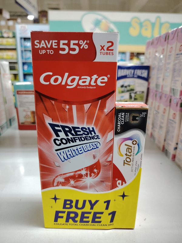 Colgate Spicyfresh 150g + total CC 35g
