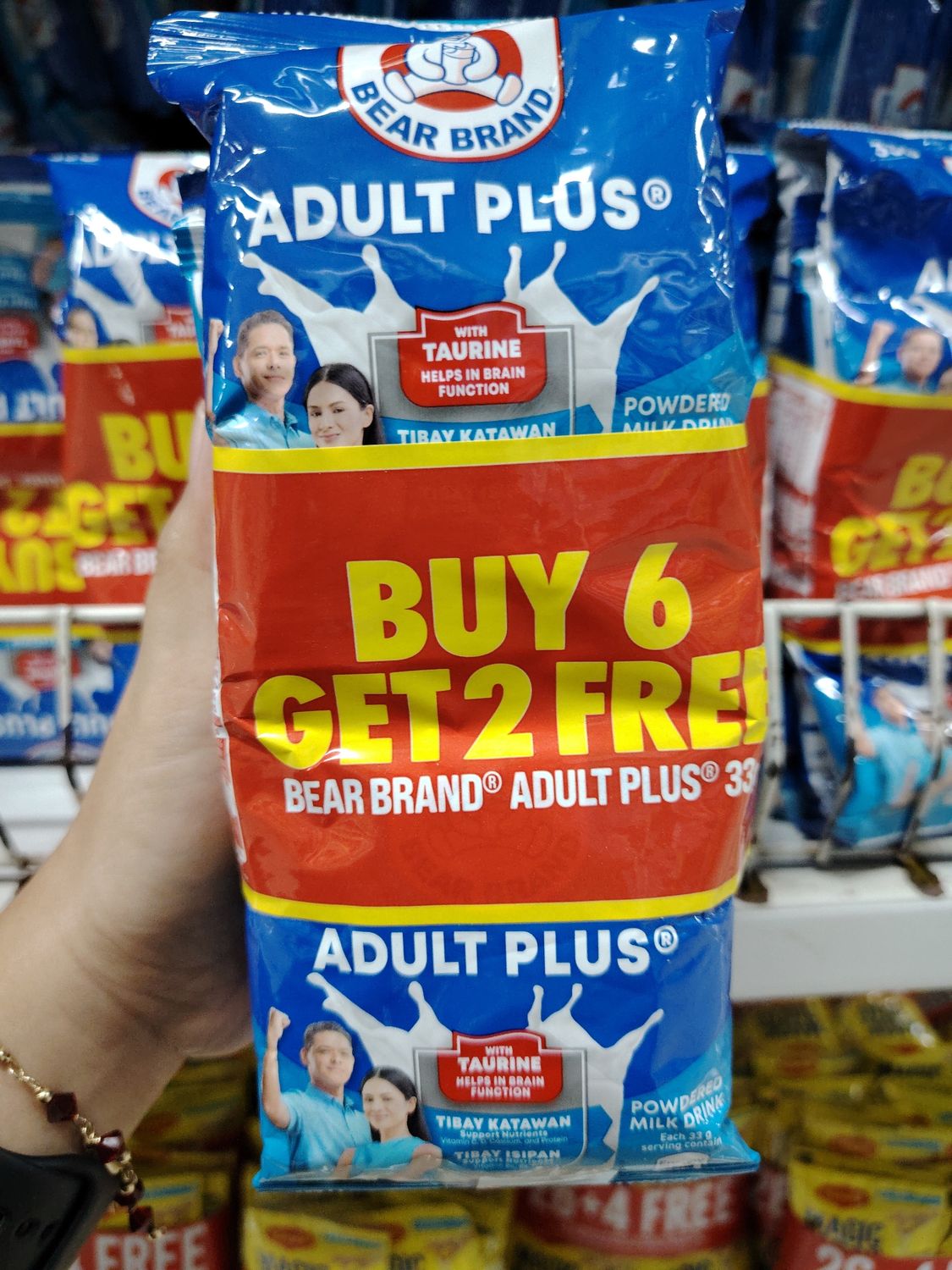 Bear Brand Adult Plus 33g 6+2s