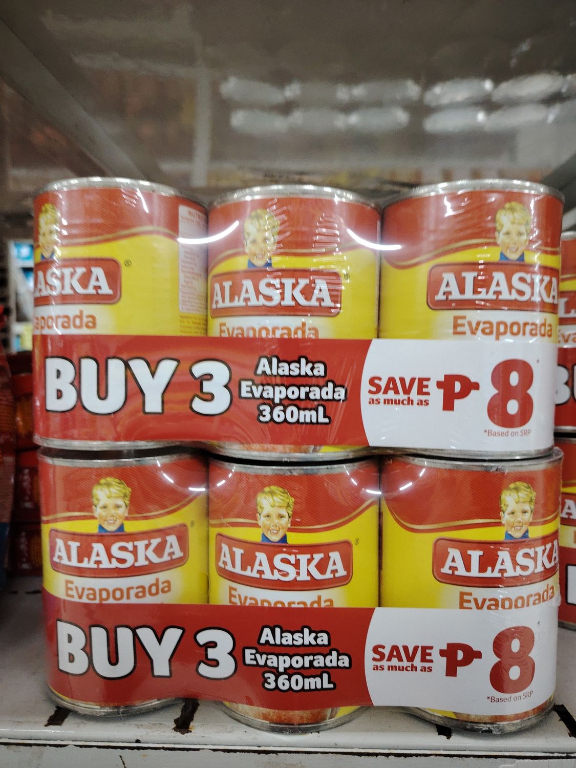 Alaska Evaporada 360ml 3s save ₱8.00