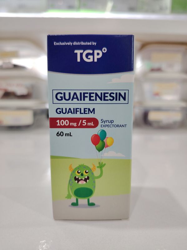 Guaifenesin GUAIFLEM 100mg/5ml Syrup 60ml