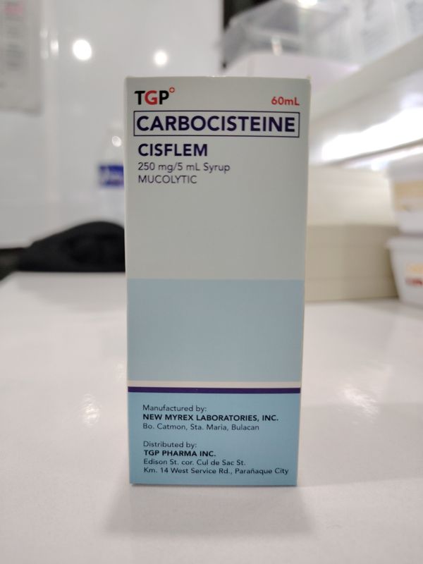 Carbocisteine CISFLEM 250mg/5ml Syrup 60ml