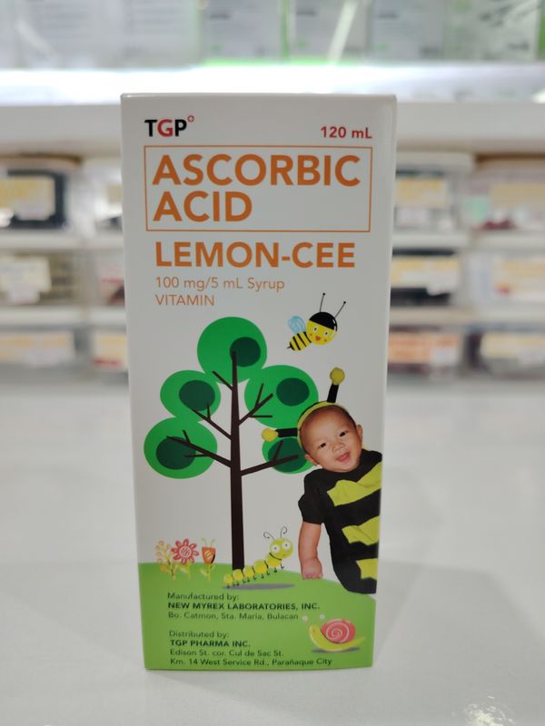 Ascorbic Acid LEMON-CEE 100mg/5ml Syrup 120ml